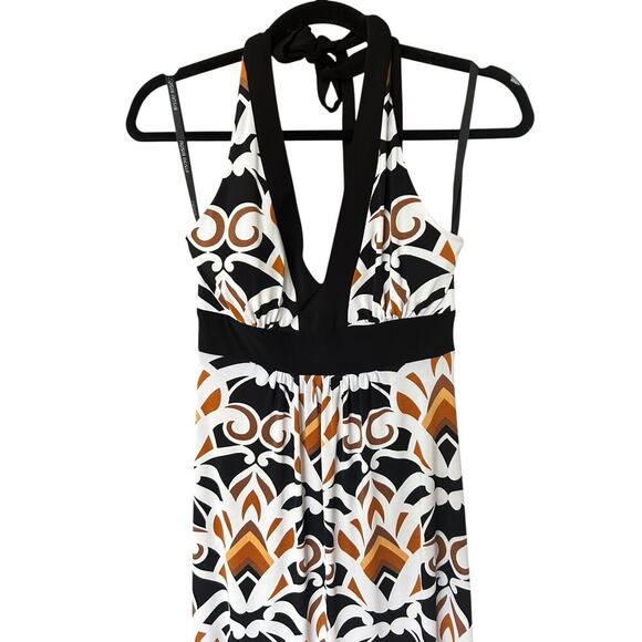 Vintage Bisou Bisou Michele Bohbot Y2K 90s Halter Maxi Dress Size 6 - Picture 2 of 6